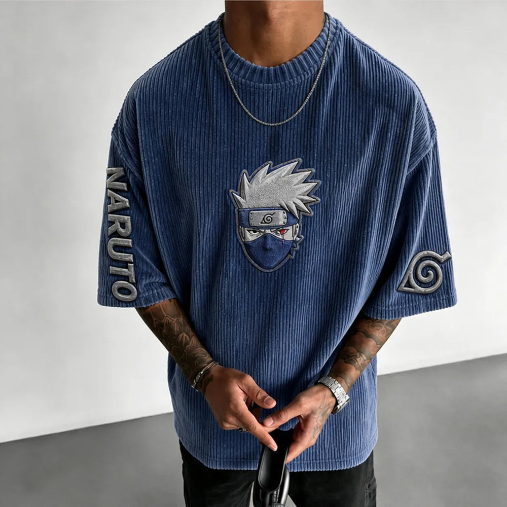Unisex Anime-Style Retro Oversized T-Shirt
