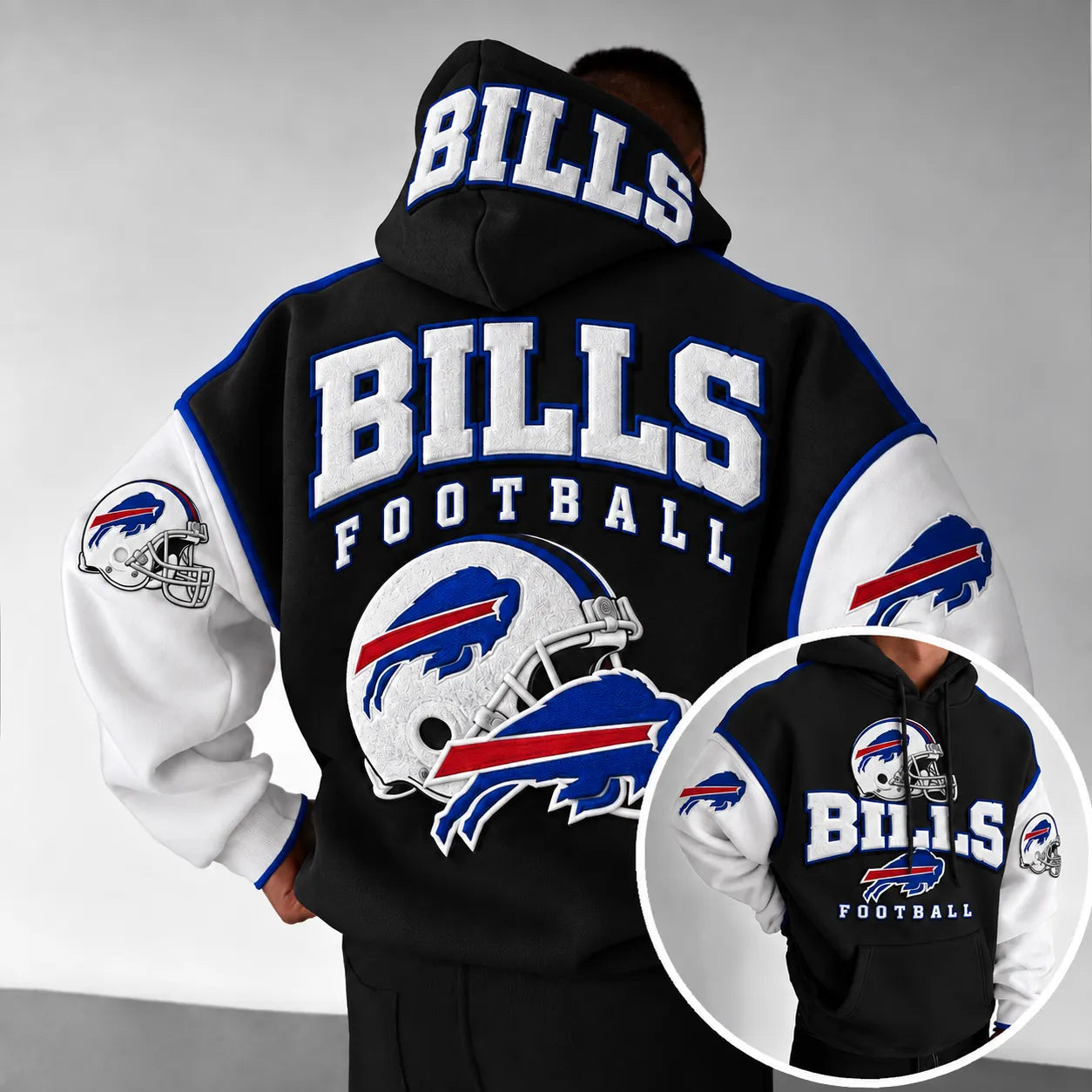Rugby-print Hoodie