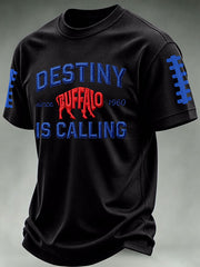 Men'S Football Print Waffle T-Shirt