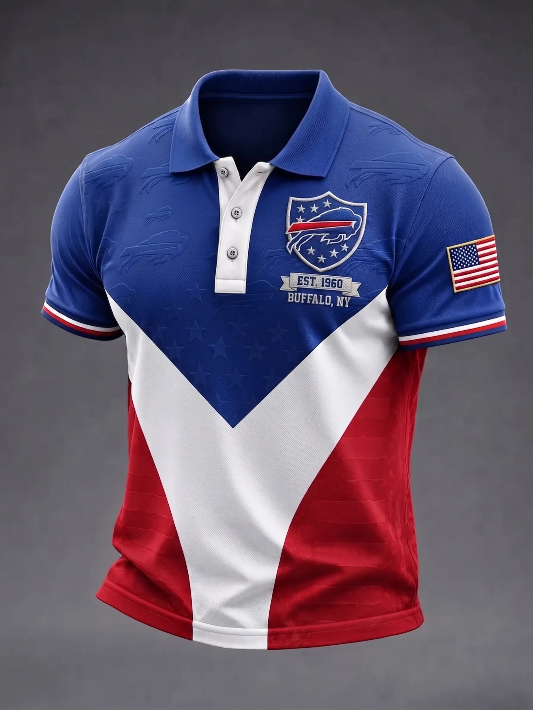 Men's Football Team Short-Sleeve Polo Shirt
