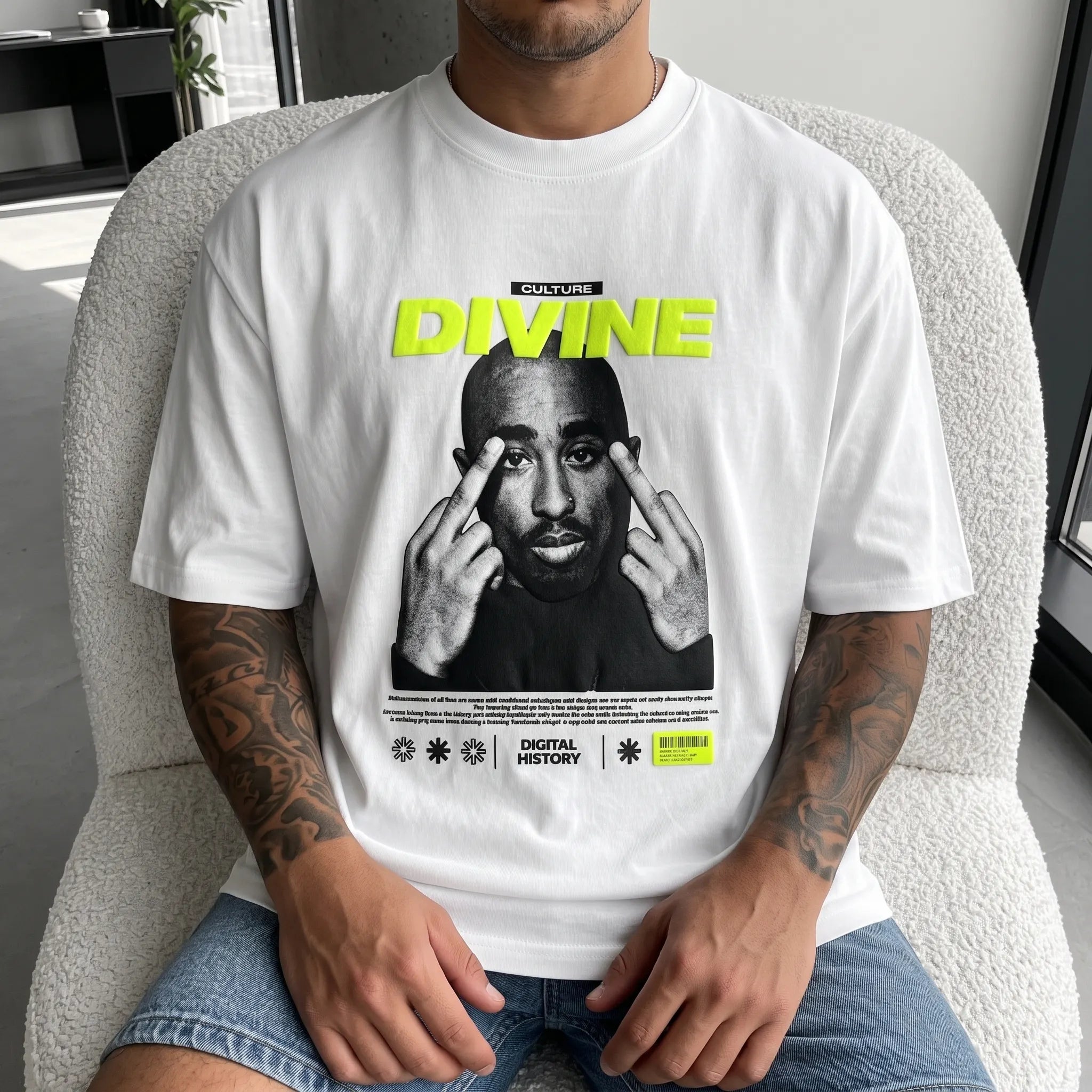 Unisex West Coast Legend Print Short-Sleeve T-Shirt