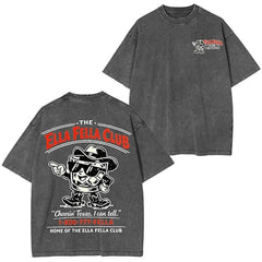 Retro 1-800-777-FELLA - Graphic Trendy Washed Tee