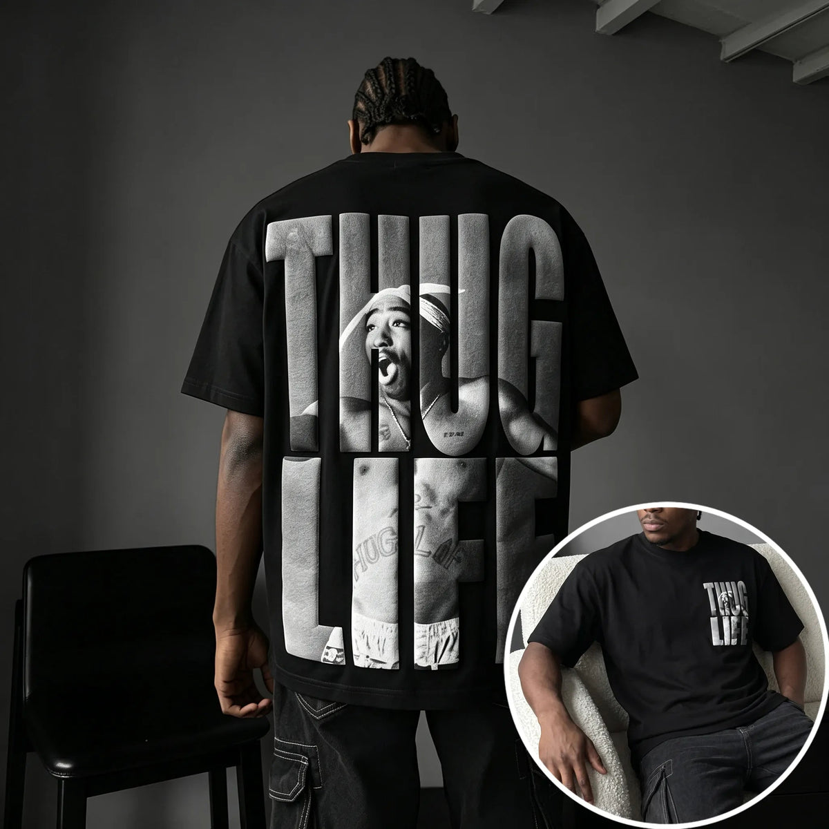 Unisex West Coast Legend Print Short-Sleeve T-Shirt