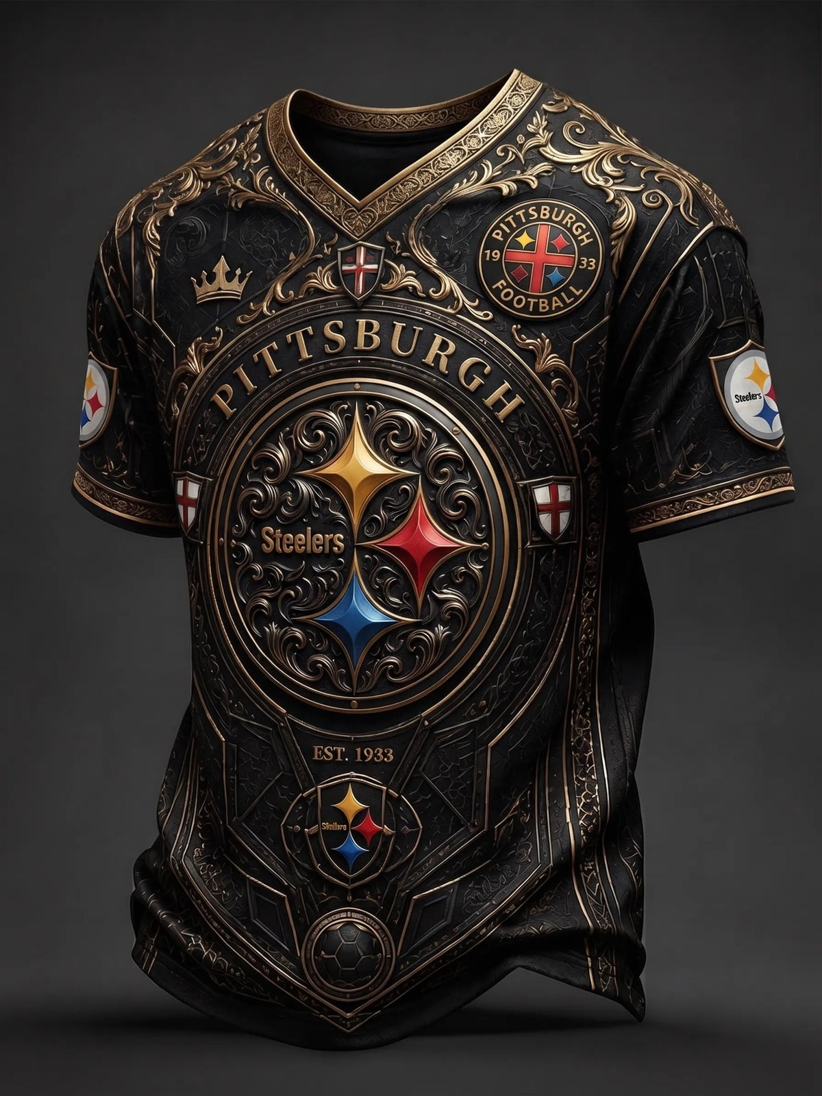 Men's Pittsburgh Steelers Fan Print T-Shirt