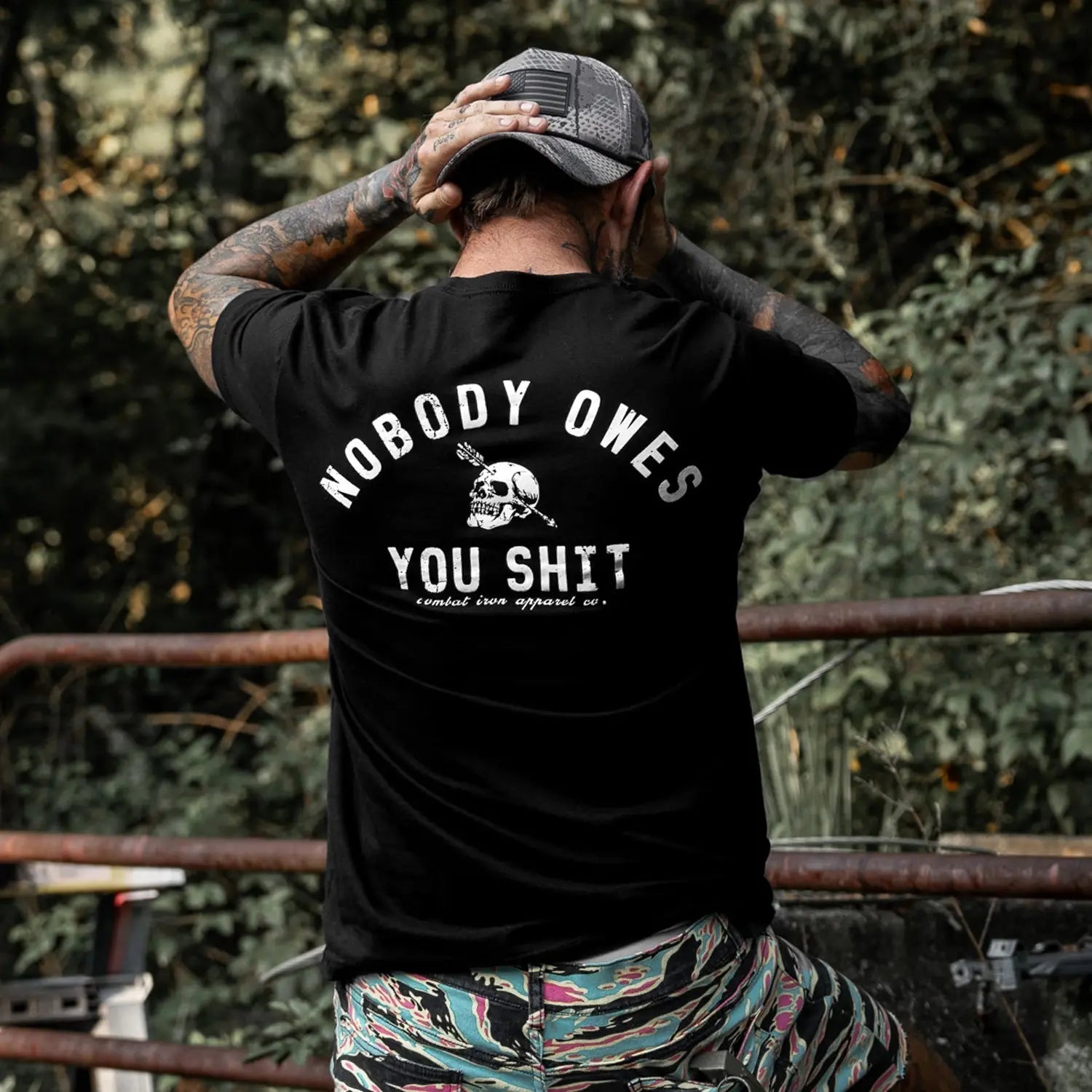 Nobody Owes You Shit Skull T-Shirt