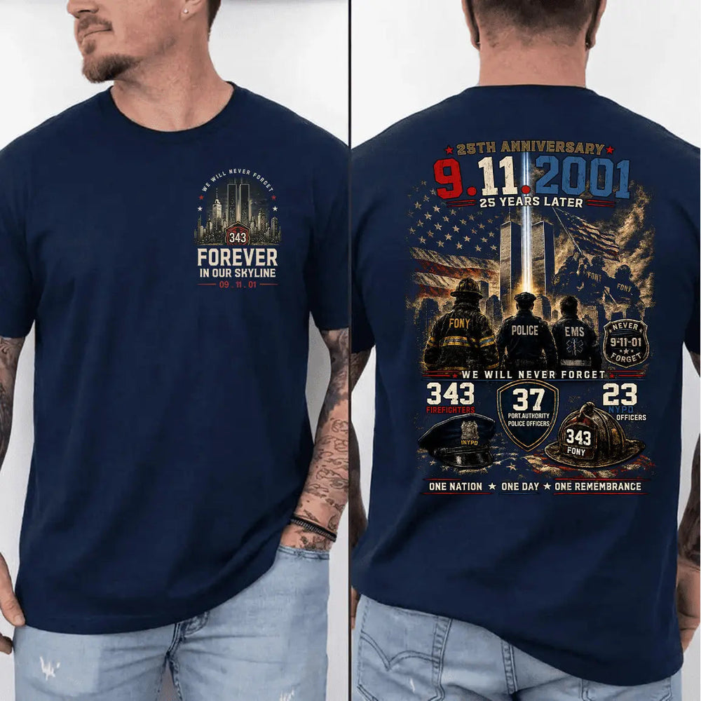 911 25th Anniversary Memorial T-Shirt
