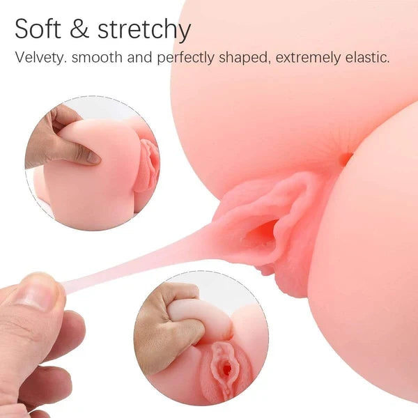 5.1lb 3 in 1 Realistic Handheld Sex Doll  – TPE Male Masturbator
