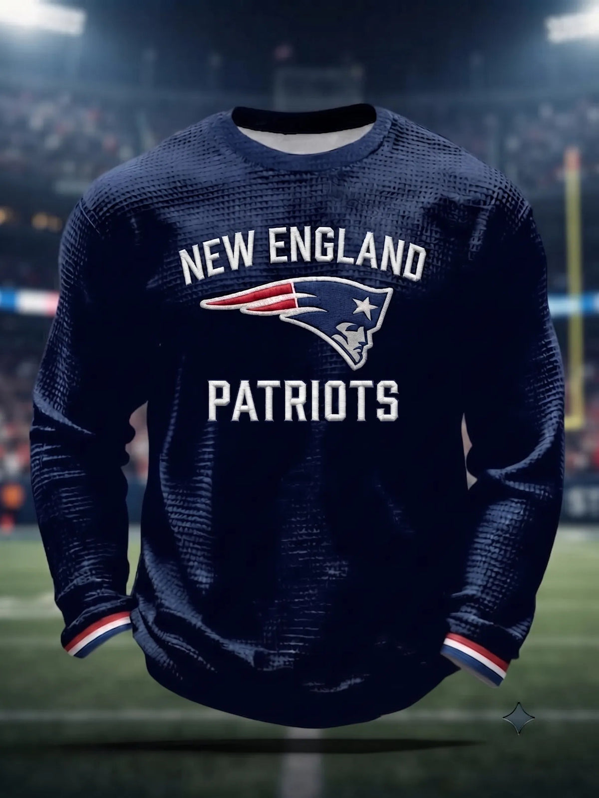 Men's New England Patriots Team Fan Long-Sleeve Sweatshirt