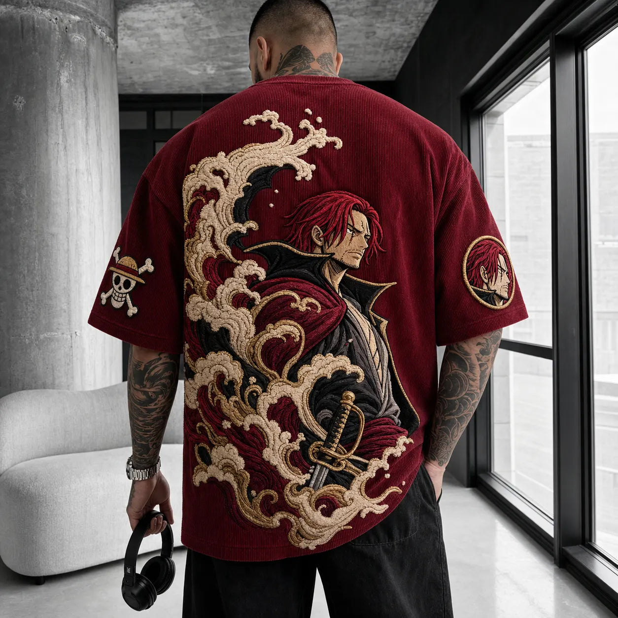 Unisex Anime-Style Retro Oversized T-Shirt