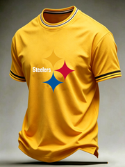 Men's Steelers Print Polo Shirt