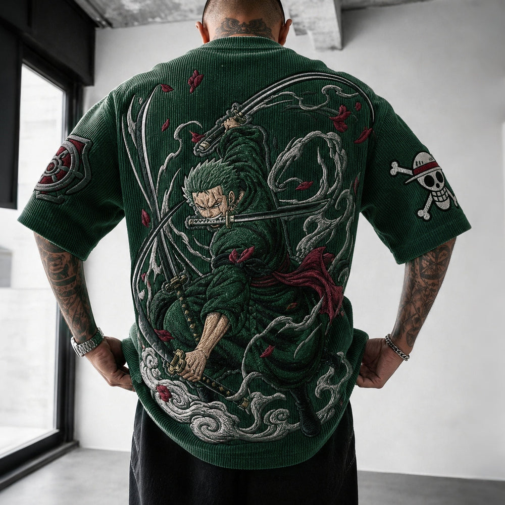Unisex Anime-Style Retro Oversized T-Shirt