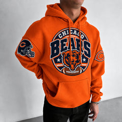 Rugby-print Hoodie