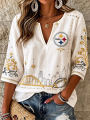 Women's Steelers Casual Blouse