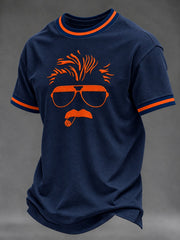 Men's Retro Print Short-Sleeve T-Shirt