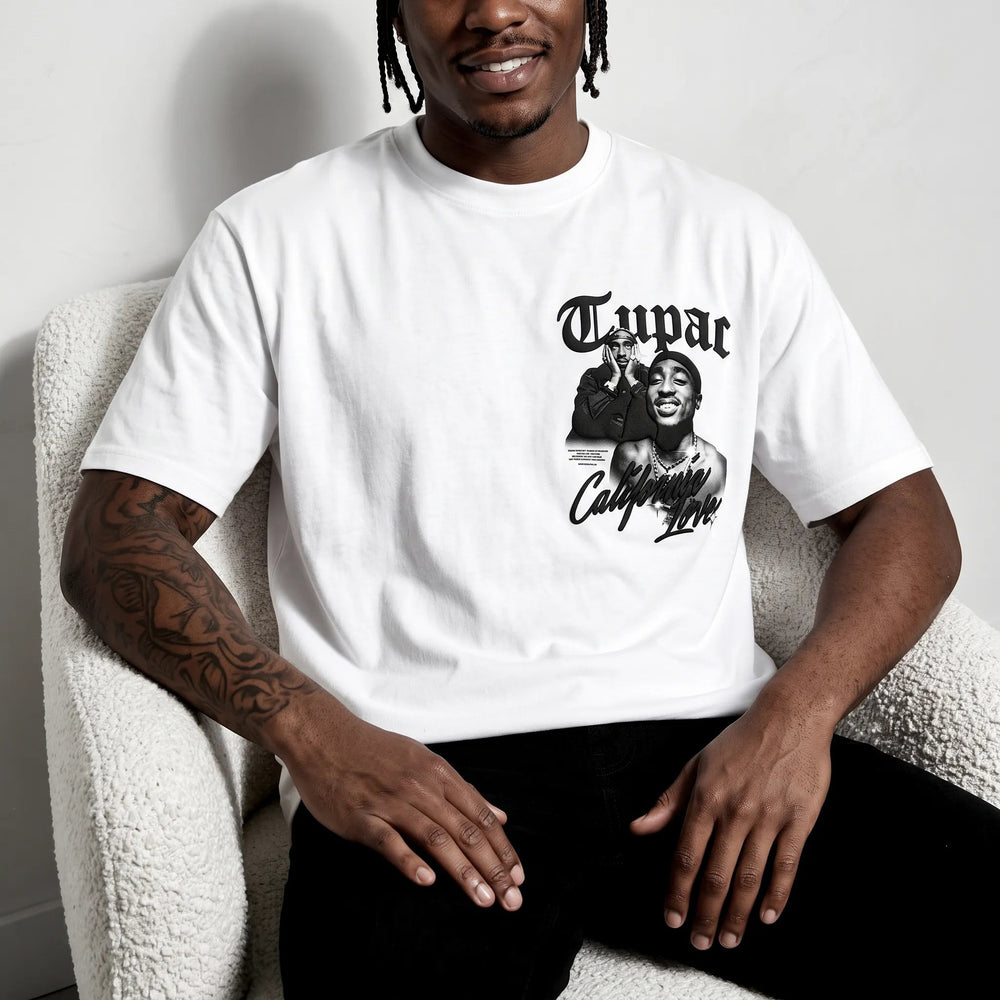 Unisex West Coast Legend Print Short-Sleeve T-Shirt