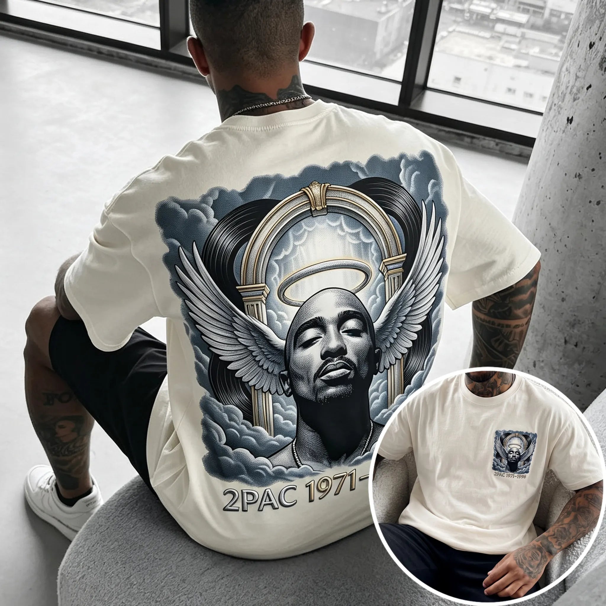 Unisex West Coast Legend Print Short-Sleeve T-Shirt