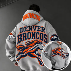 Rugby-print Hoodie