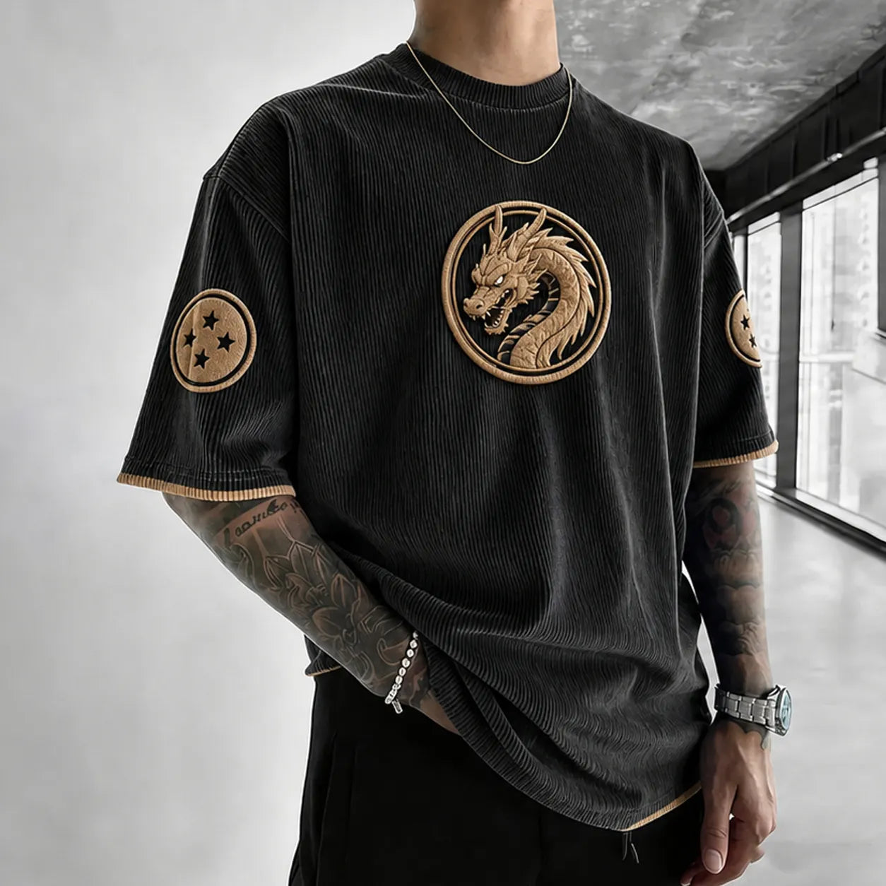 Unisex Anime-Style Retro Oversized T-Shirt