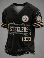 Men's Steelers Print Polo Shirt