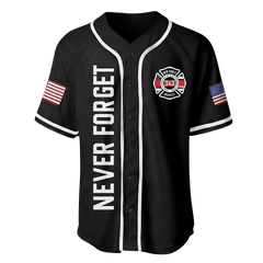 Forever In Our Hearts 343 Hero 9/11 25th Anniversary Baseball Jersey