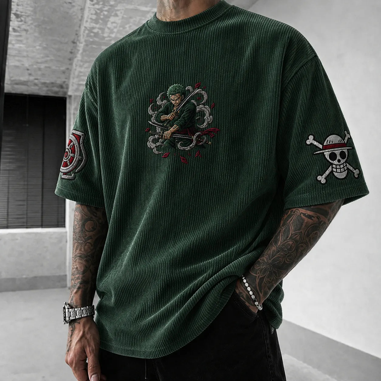 Unisex Anime-Style Retro Oversized T-Shirt