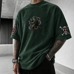 Unisex Anime-Style Retro Oversized T-Shirt