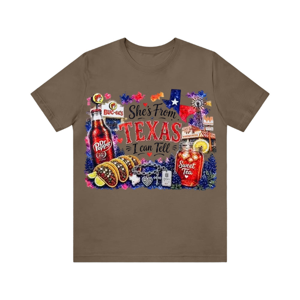 Shes from Texas I Can Tell Lyric Unisex T-shirt
