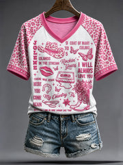 Women's Rip Country Music Lover Queen of Country Printed T-shirt